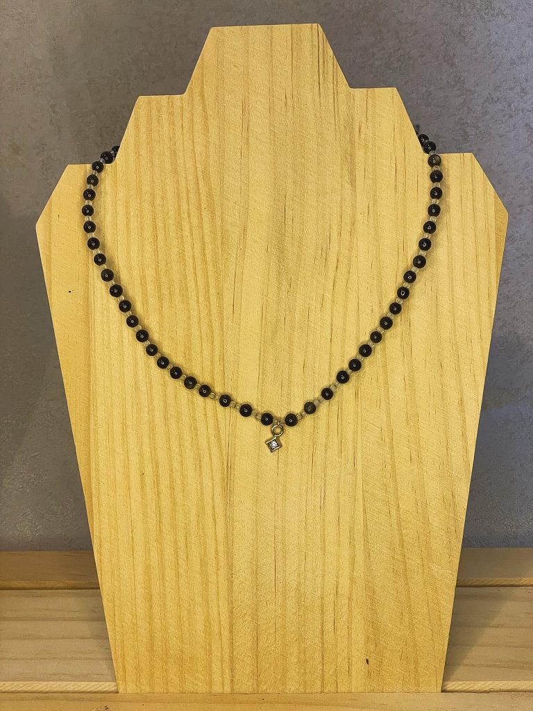 Anahata Obsidienne Doré
