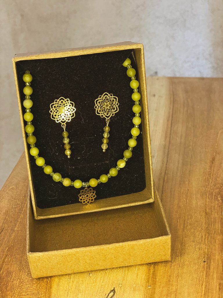Parure Jade et Péridot