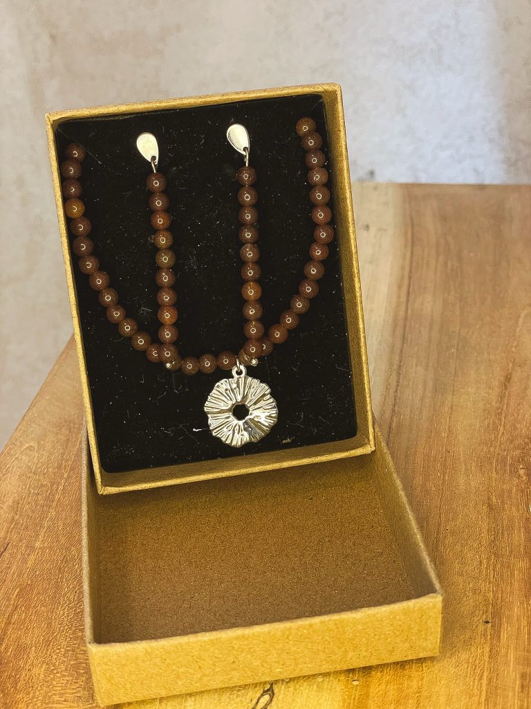 Parure Aventurine Brune
