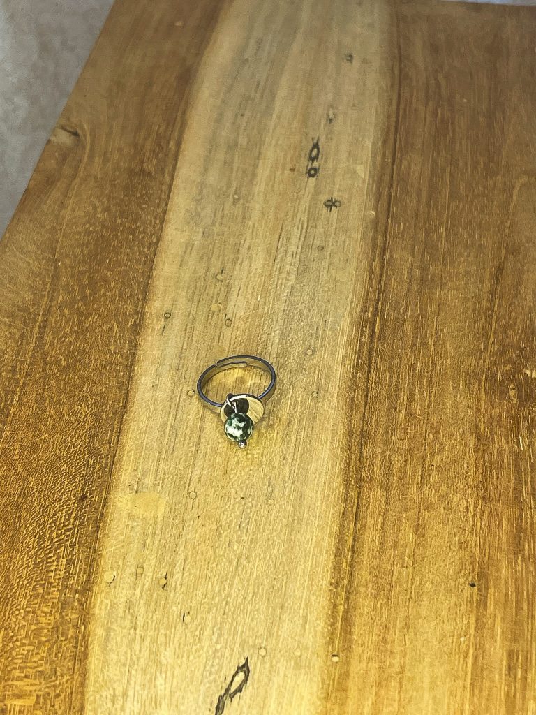 Bague Jaspe Green Spot